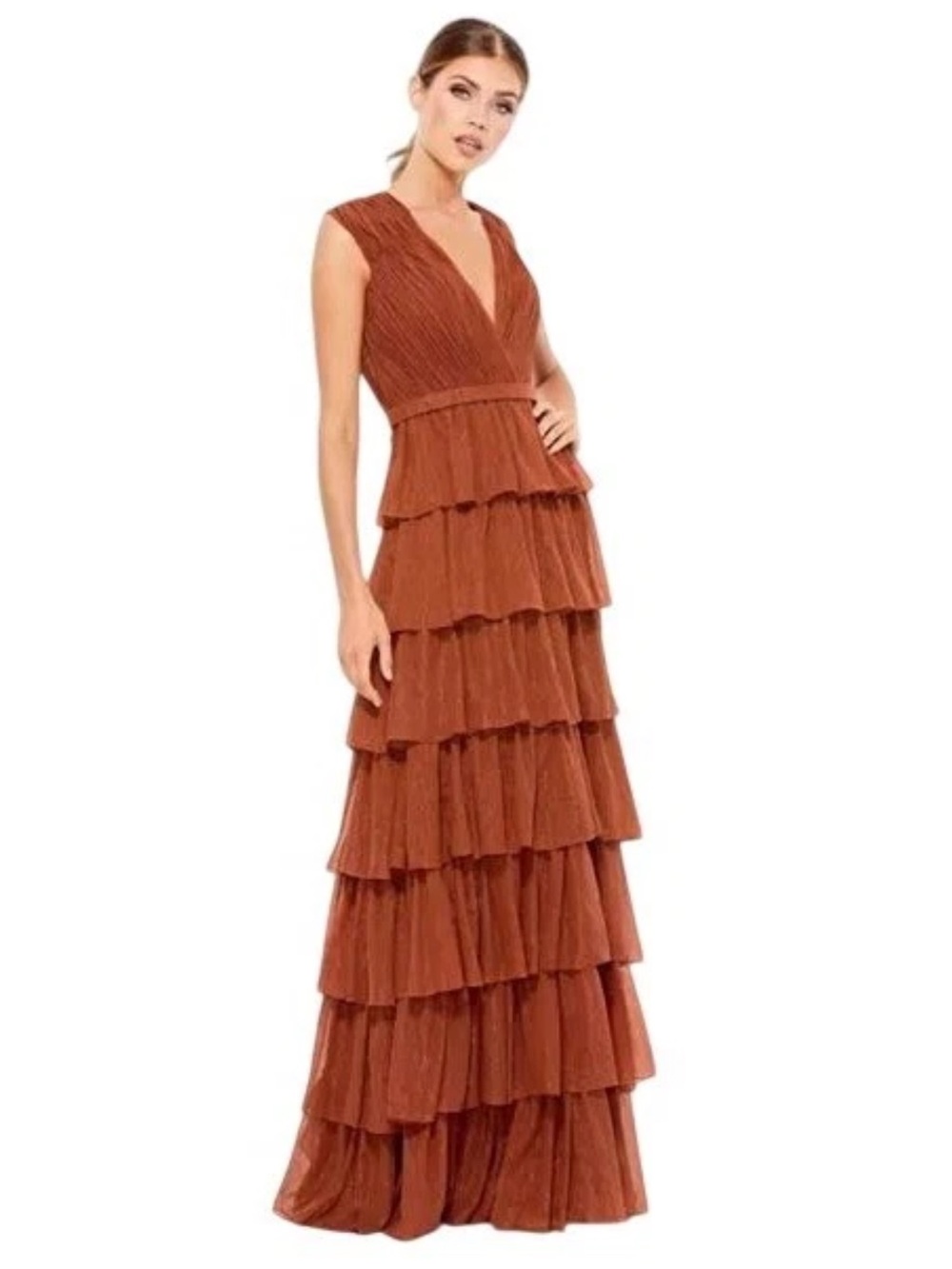 Women’s Copper Shimmer Maxi Dress